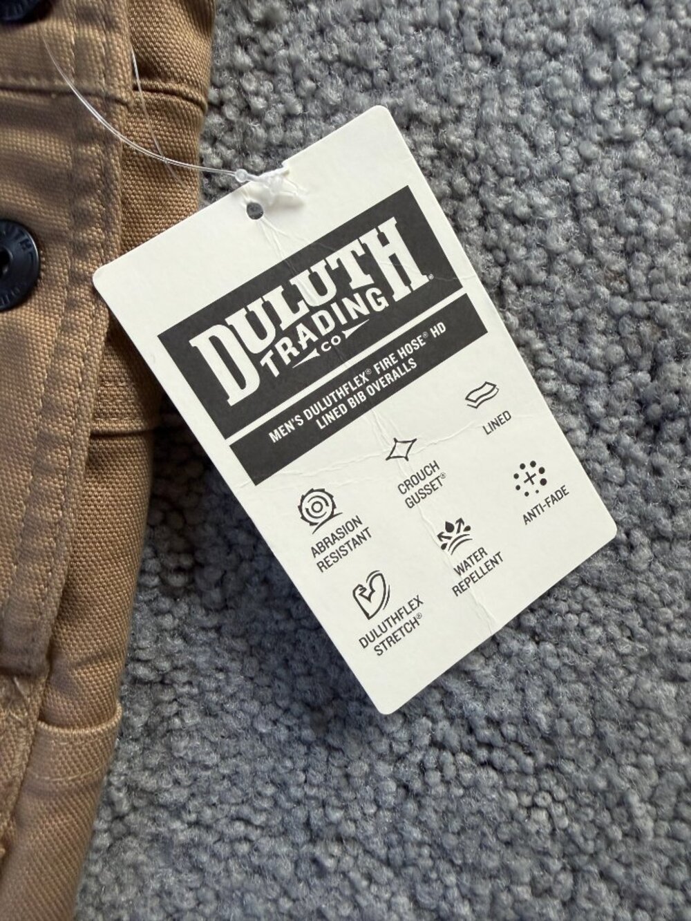 DuluthFlex Fire Hose HD Lined Bib Overalls Men's Sz. 36x32 - New With Tags - Picture 5 of 15